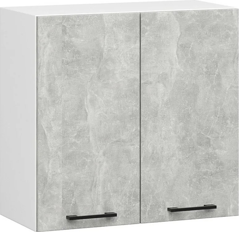 Szafka kuchenna AKORD W60 system OLIWIA Biała 60 cm 2 drzwi kolor Beton mat 2 półki 60x30x58 cm
