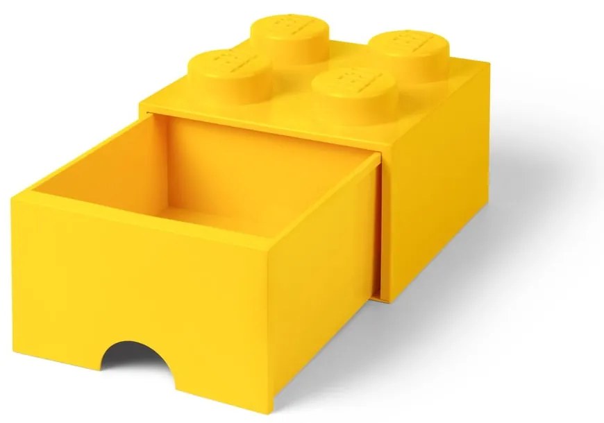 Żółty pojemnik z szufladą LEGO®