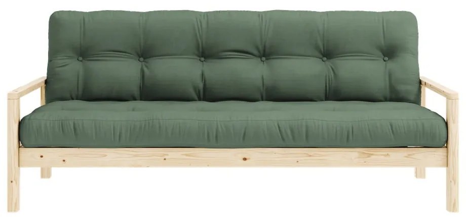 Zielona rozkładana sofa 205 cm Knob – Karup Design