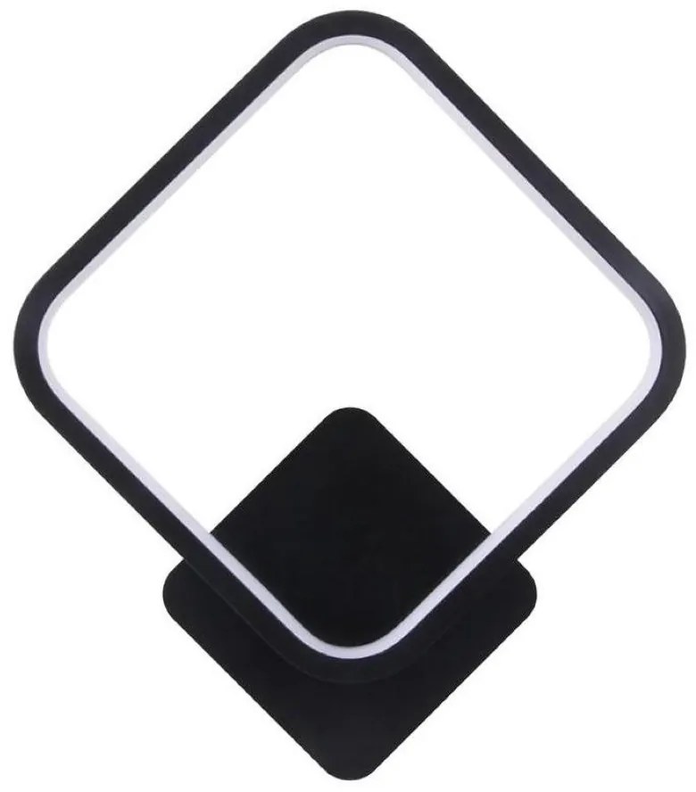 Kinkiet lampa wisząca LED kwadrat metalowa AT78-1KL-Black