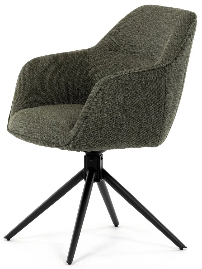 Zestaw krzeseł obiadowych z mechanizmem zwrotnymHC-536 GRN2, 2 szt.