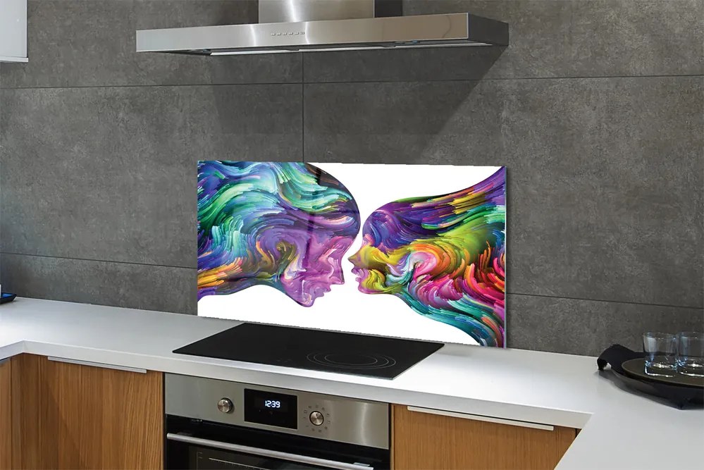 Panel nad Blat Kuchenny Ludzie w Kolorowych Mazach