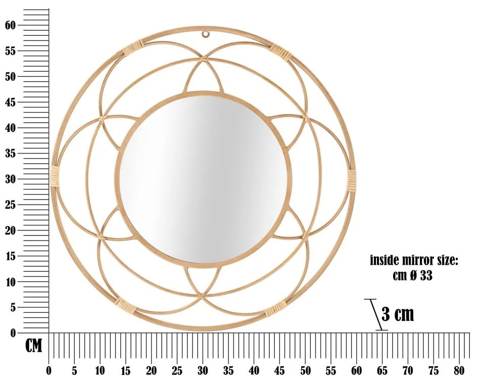 Lustro ścienne ø 60 cm Valencia – Mauro Ferretti