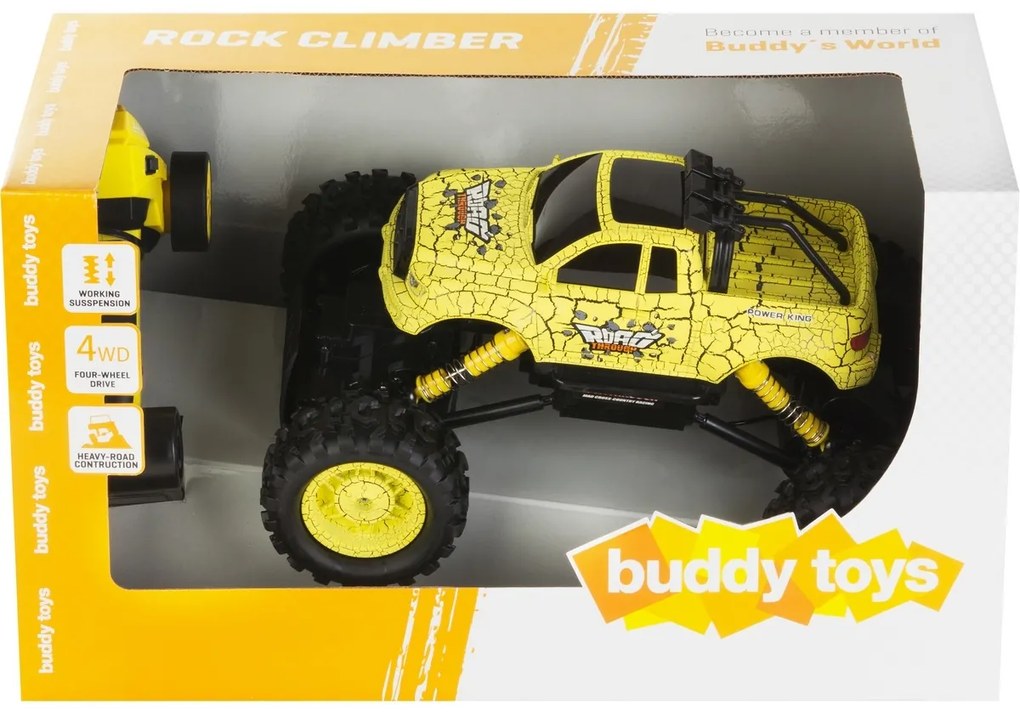Buddy Toys BRC 14.612 Samochód zdalnie sterowany RC Rock Climber, żółty