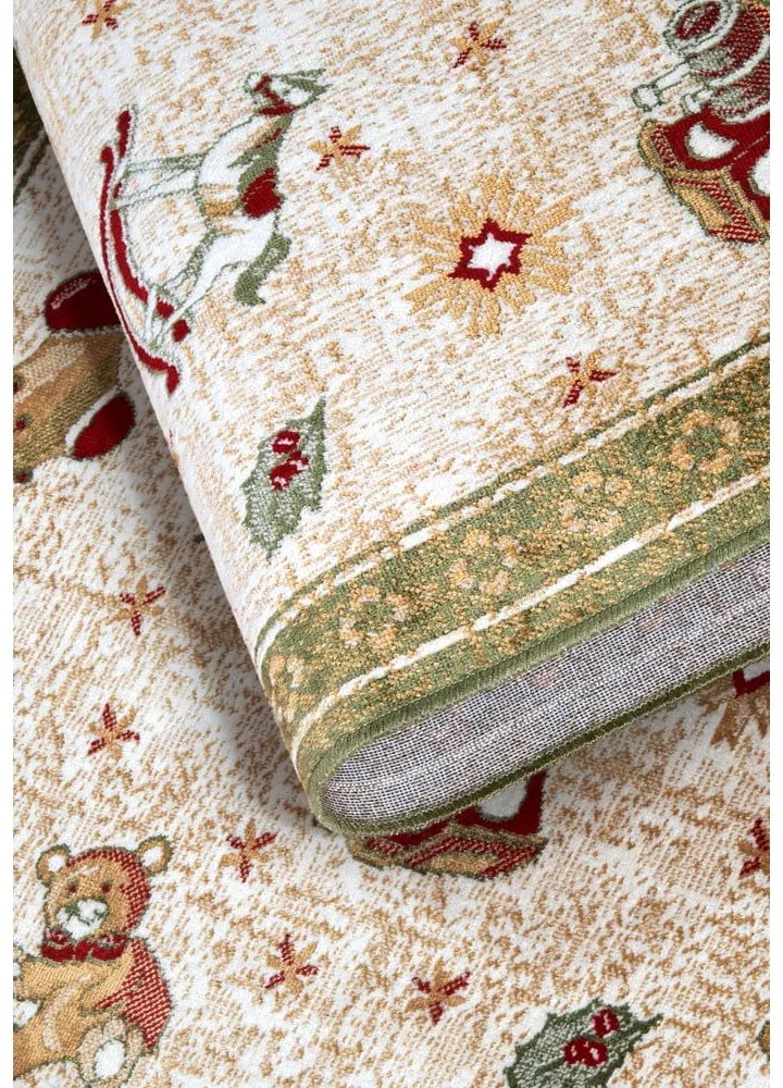 Zielony chodnik z mieszanki bawełny ze świątecznym motywem 80x200 cm Toy's Delight Green Christmas – Villeroy&amp;Boch