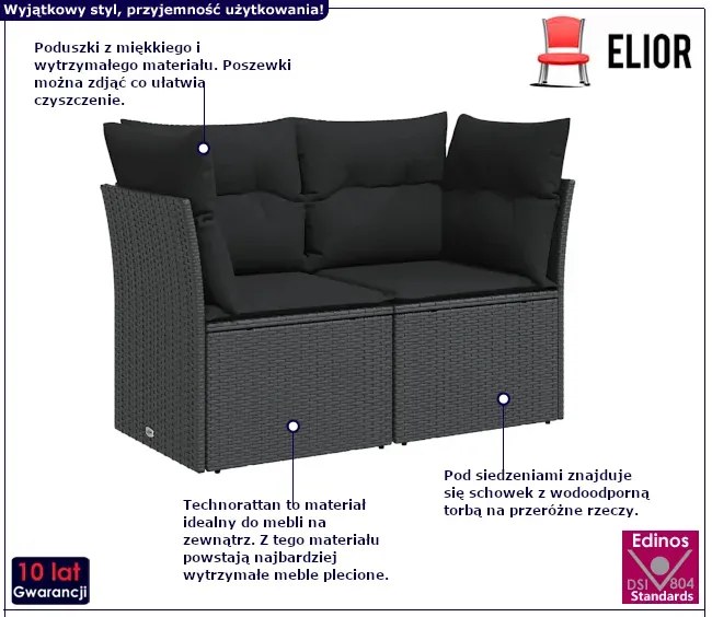 Dwuosobowa Sofa Ogrodowa S3-E30