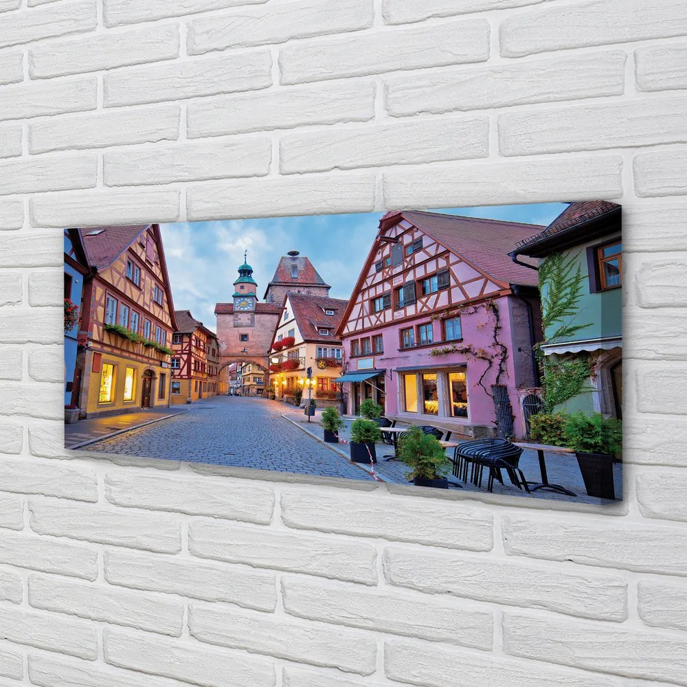 Duży obraz na płótnie Urokliwe Niemieckie Stare Miasto