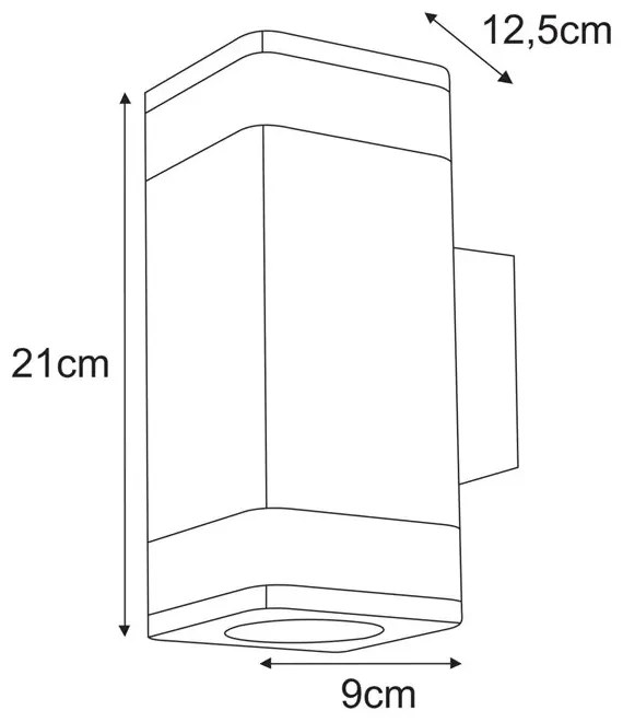 Czarny nowoczesny kinkiet zewnętrzny - A458 G2-T84
