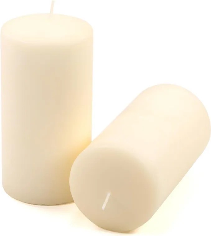 Zestaw świec stołowych, 15 cm, Ø 7,5 cm, kremowy, 6 sztuk