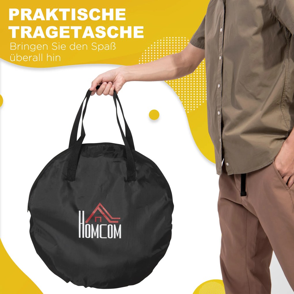 Bramki do piłki nożnej Homcom, zestaw 2 siatek do piłki nożnej, składane do ogrodu lub parku, czarne