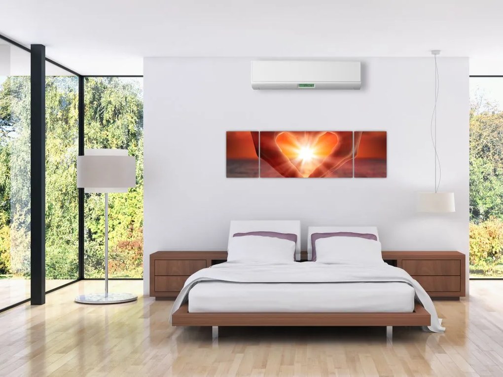 Obraz - Słońce w sercu (170x50 cm)