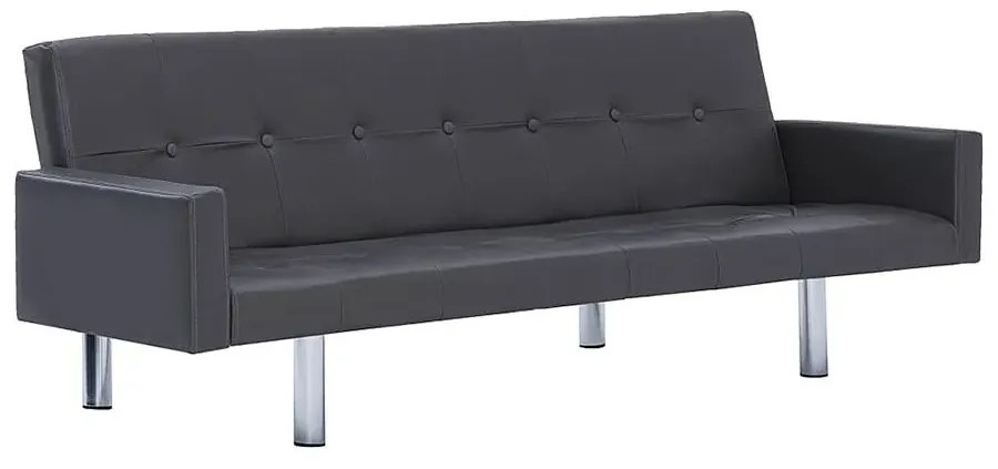 Rozkładana sofa Nesma 2X z podłokietnikami - szara