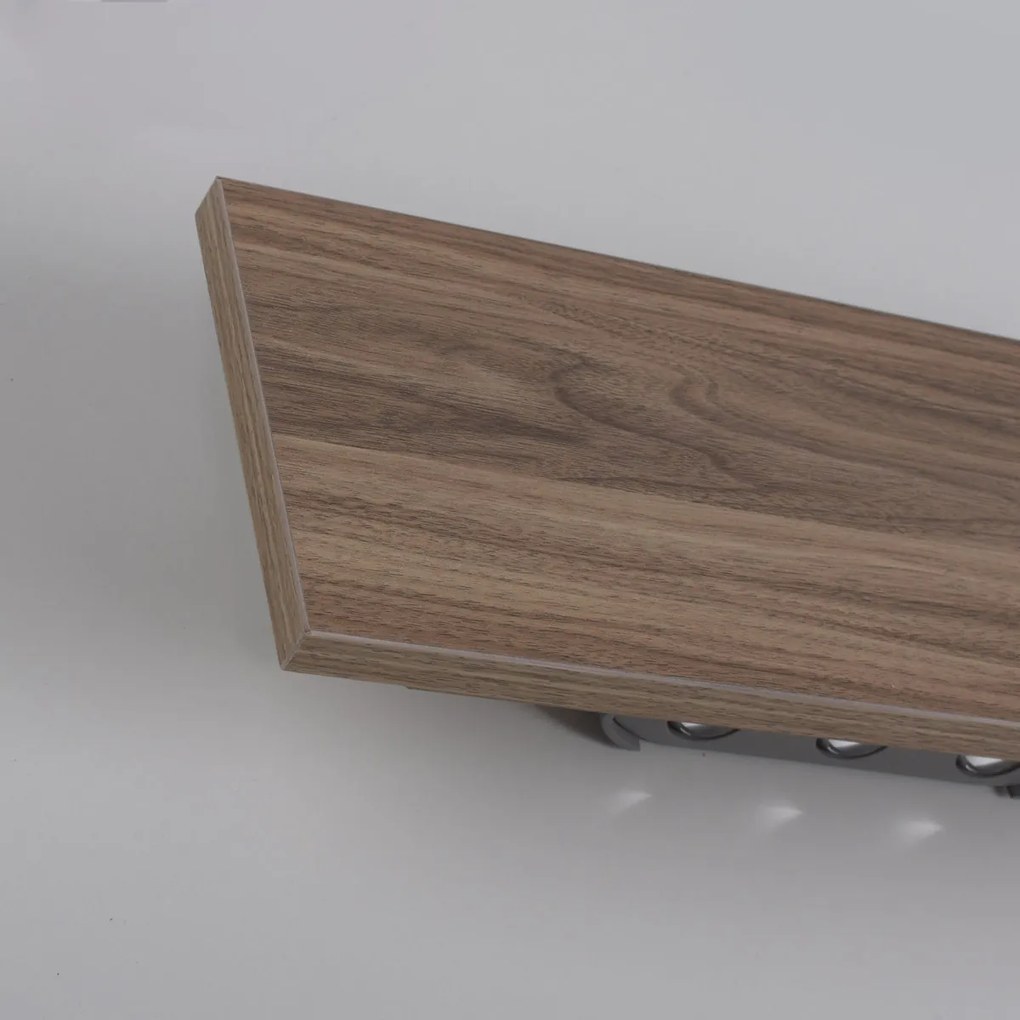 Wiejski Kinkiet / Lampa scienna drewniany 32 cm z diodami LED 6 - Ajdin Nowoczesny Oswietlenie wewnetrzne