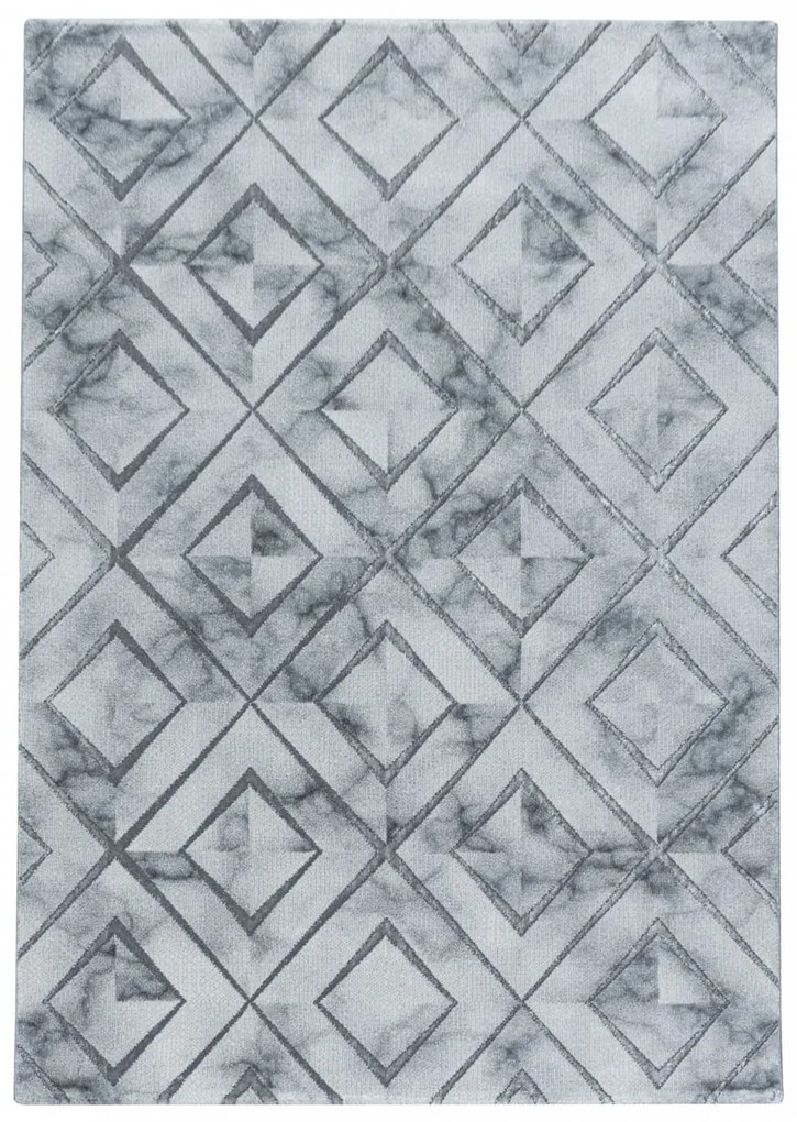 Dywan ekskluzywny Naxos romby szare 140 cm x 200 cm