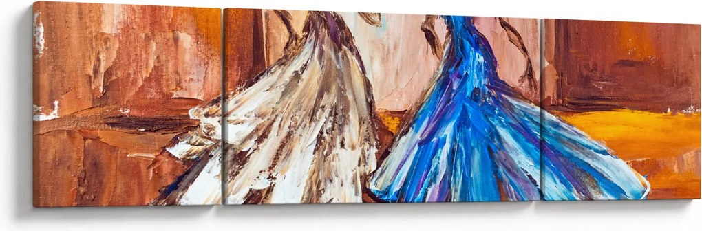 Obraz - tancerz, obraz olejny (170x50 cm)