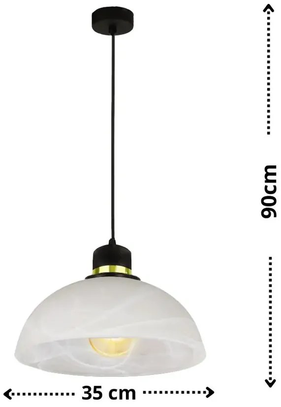 Wisząca stylowa lampa w klasycznym stylu - M049 - Trofi