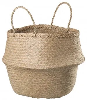 Kosz Z Trzciny Kahs Ø35 X 32 Cm & Natural - Sklum