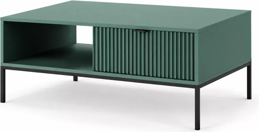 Cubero stolik kawowy / ława 104 cm nowoczesna z szufladą i półką