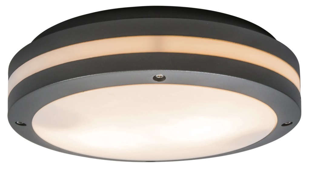 Zewnetrzna Lampa ścienna i sufitowa ciemnoszara 2-światłowa IP54 - Glow Nowoczesny Oswietlenie zewnetrzne