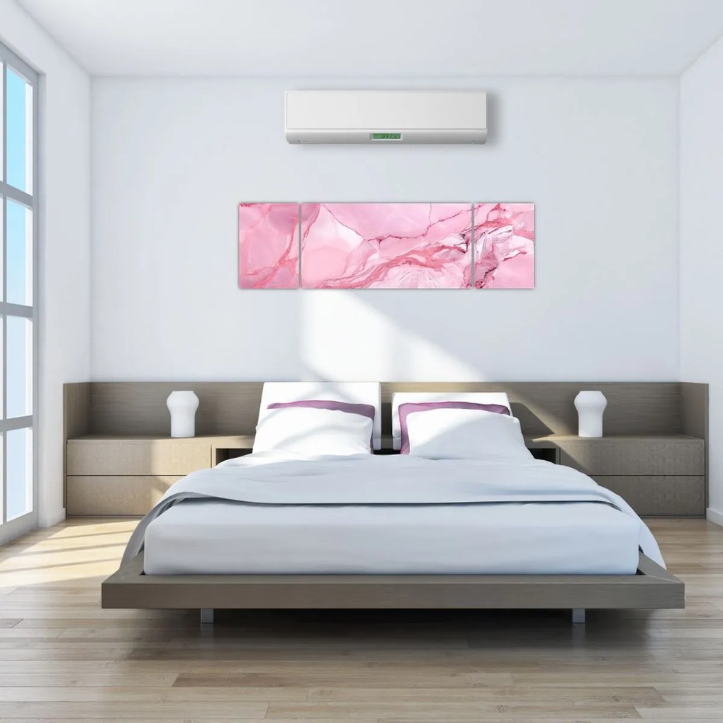 Obraz - Różowy marmur (170x50 cm)