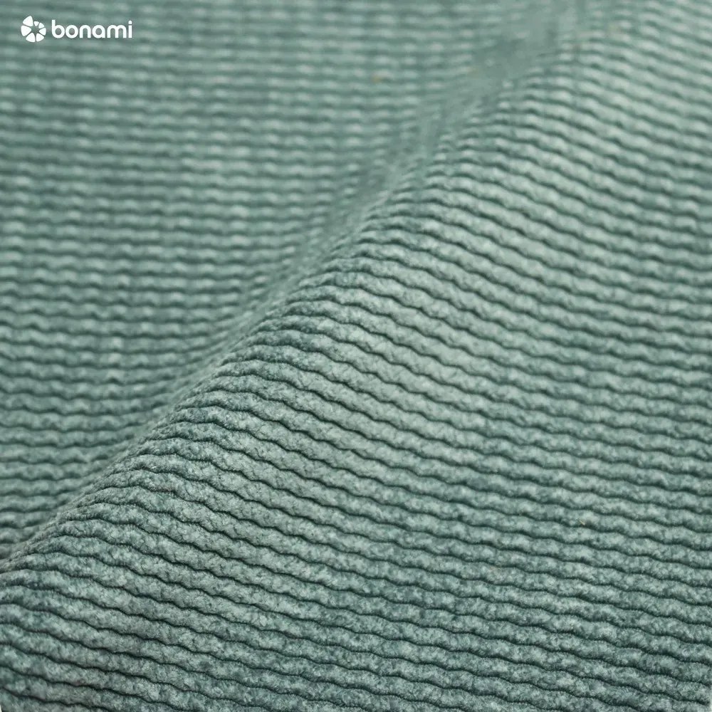 Jasnoniebieskie tapicerowane łóżko dwuosobowe ze stelażem 140x200 cm Barker – Ropez