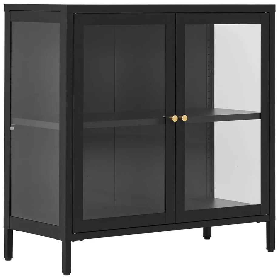 Czarna metalowa witryna 80x80 cm Dalby – House Nordic