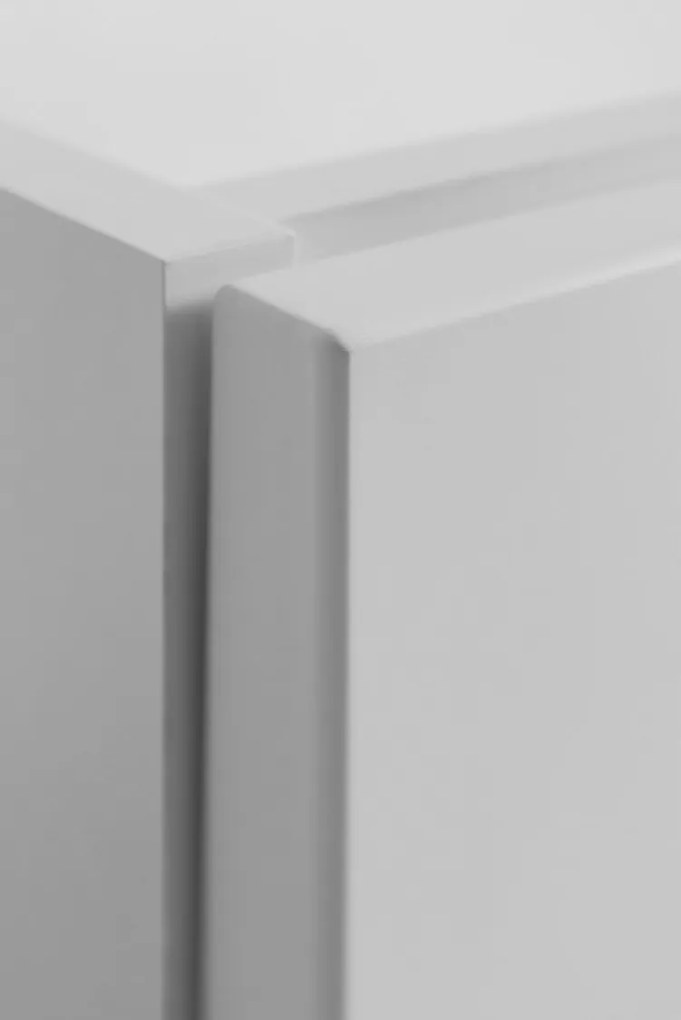 Szafka podumywalkowa w stylu klasycznym, biała, 160 (2 x 80) x 57 x 46 cm