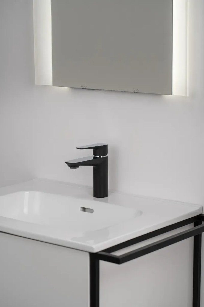 Szafka pod umywalkę LOV 80 cm biały połysk KROFAM