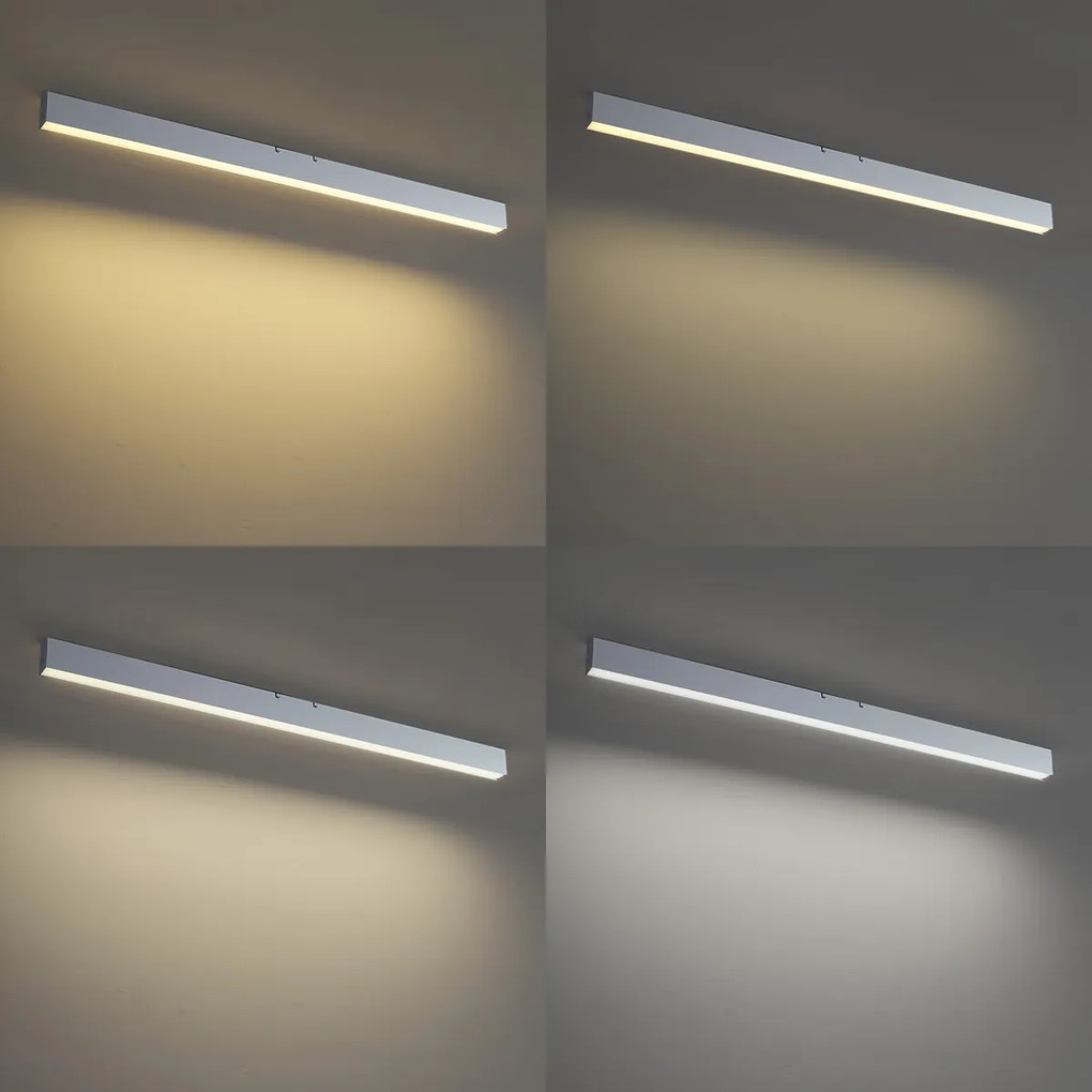 Plafon biały z LED ściemnialny 3-stopniowo 2700-4000K z przełącznikiem DIP - Keane