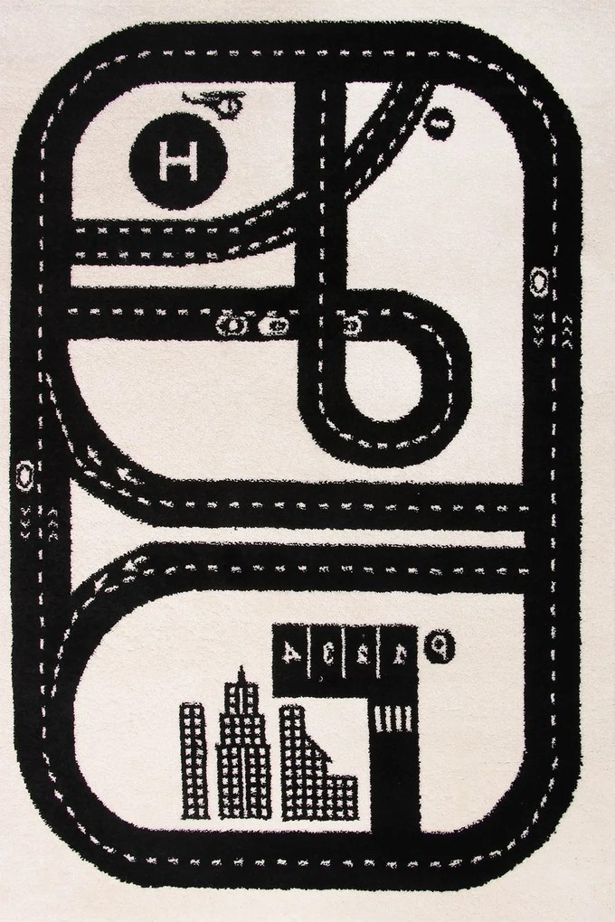 Dywan Bambino Zakręcona Droga 100x150 Prostokąt