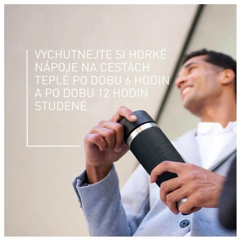 Czarny kubek podróżny 360 ml – Tefal