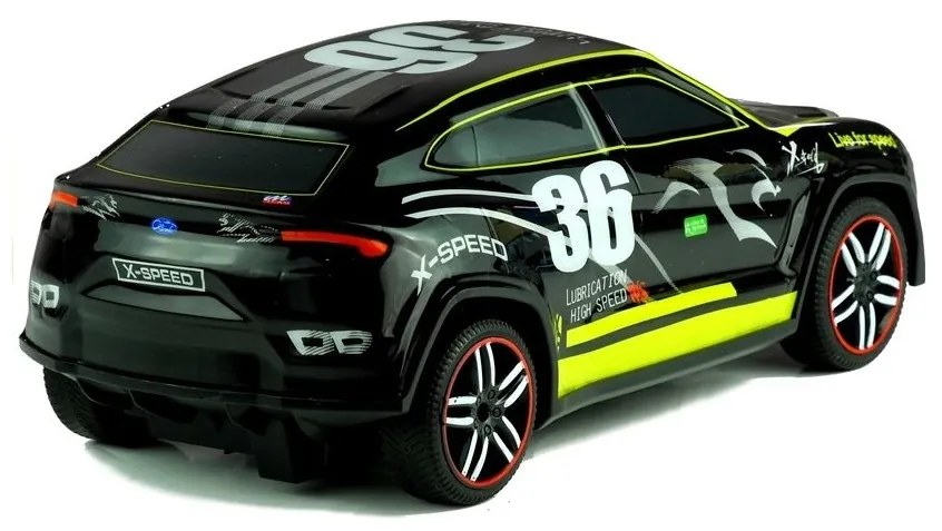 Auto zdalnie sterowane sportowe pilot r/c czarne