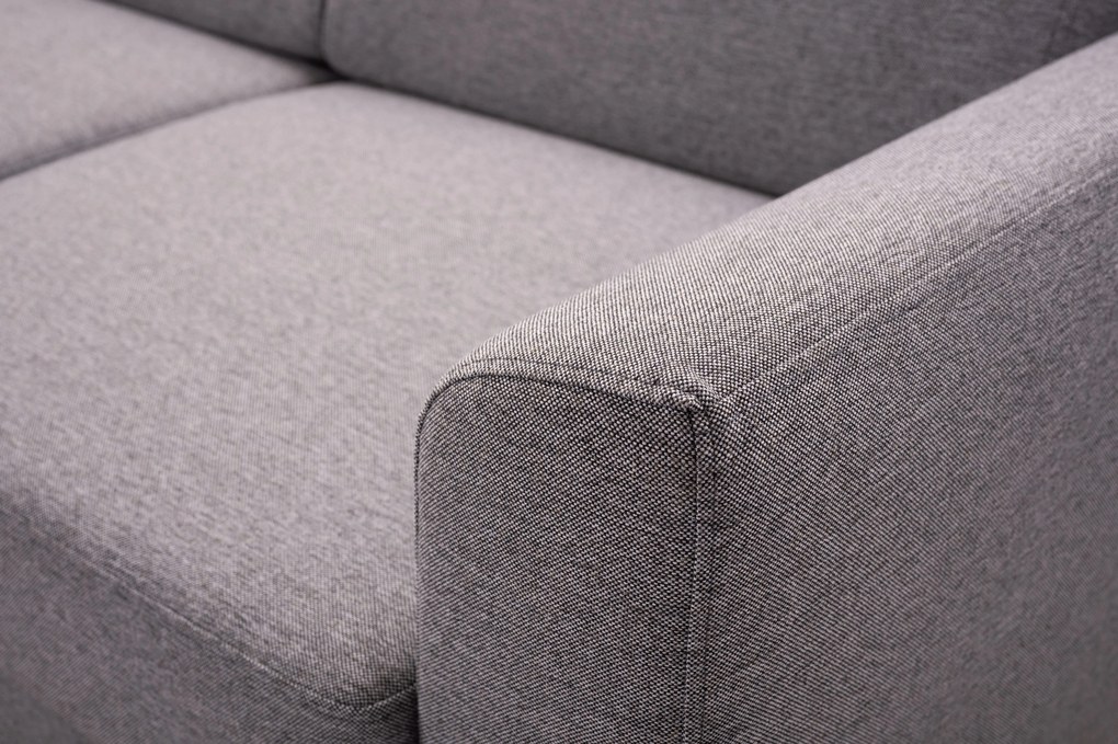 Masseno Narożnik SAPORE z funkcją spania i pojemnikiem na pościel Narozniki L, Rozkładana sofa - Szary, DENVER 18