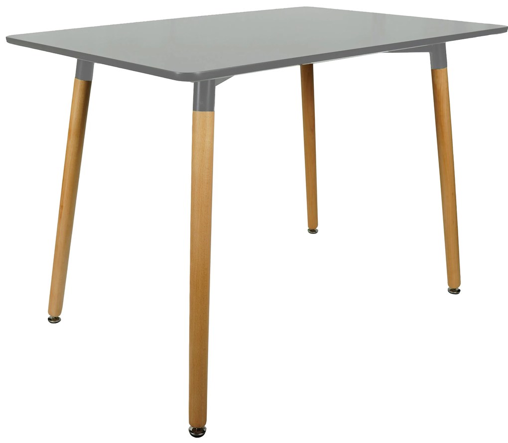 Szary stół do jadalni BERGEN 140x80 cm