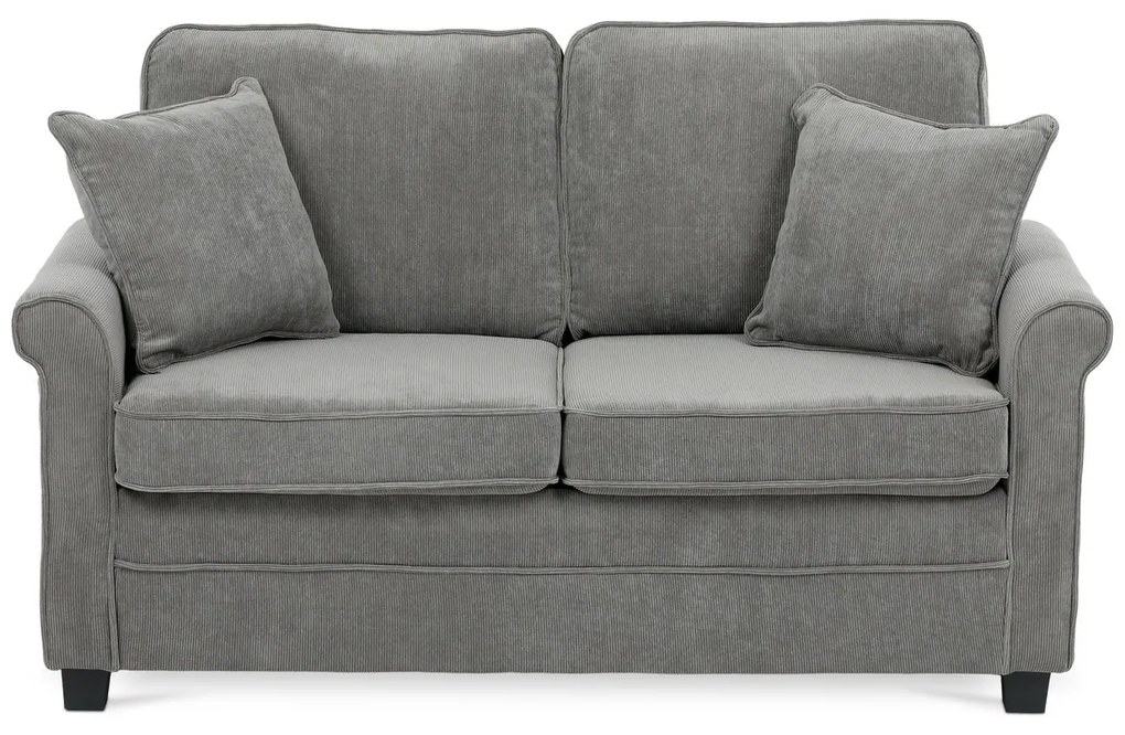 Dwuosobowa sofa ASB-4170 GREY2, manżestrowa, szara