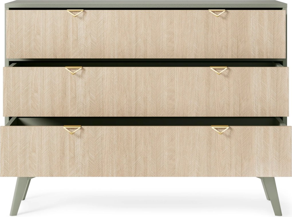 Komoda FORESTA 106 cm do Salonu Sypialni Odcienie zieleni