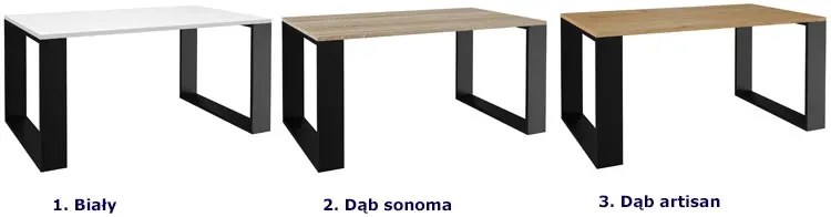 Prostokątna ława kawowa dąb artisan - Renfi 3X