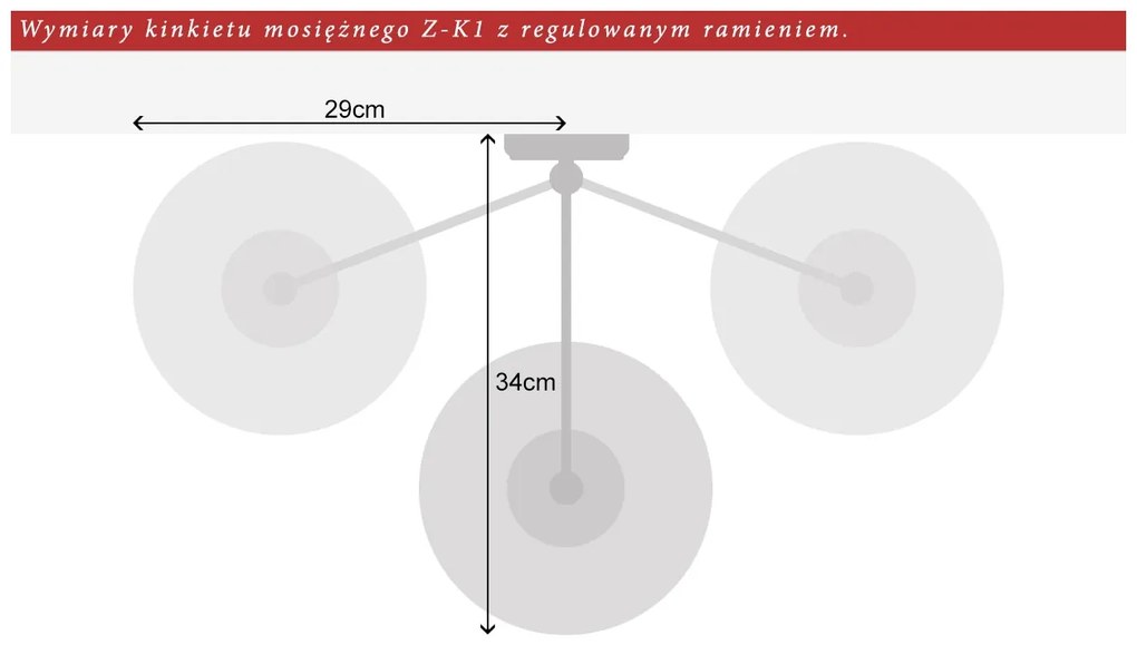 Kinkiet klasyczny z regulowanym ramieniem YZ-K1