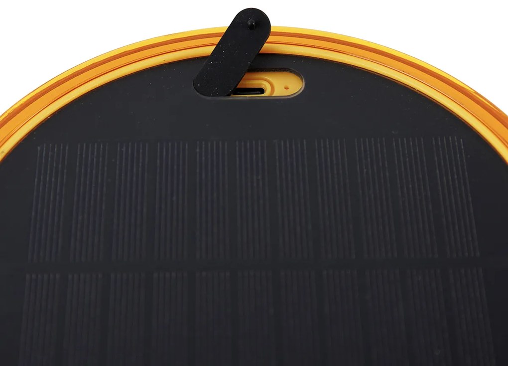 Lampa stołowa pomarańczowa z tworzywa sztucznego z LED, ładowana solarnie IP44 - Ambar