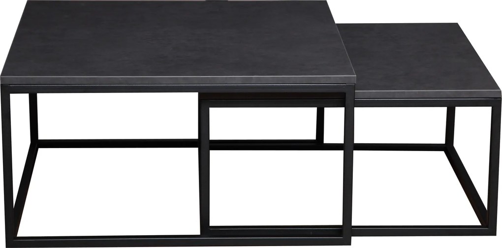 Zestaw stolików kawowych w stylu loft Dual
