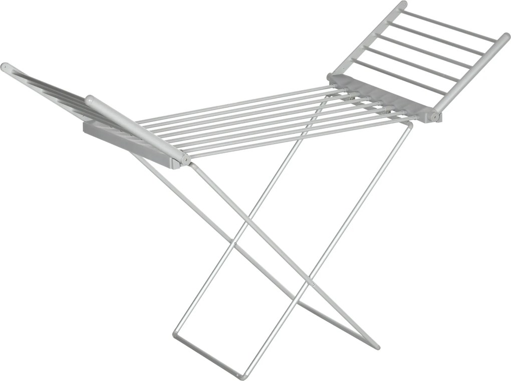 HOMCOM Suszarka do Ubrań z Funkcją Ogrzewania, 45-55 ℃, Składana, 144Dł. x 53Sz. x 96Wys. cm