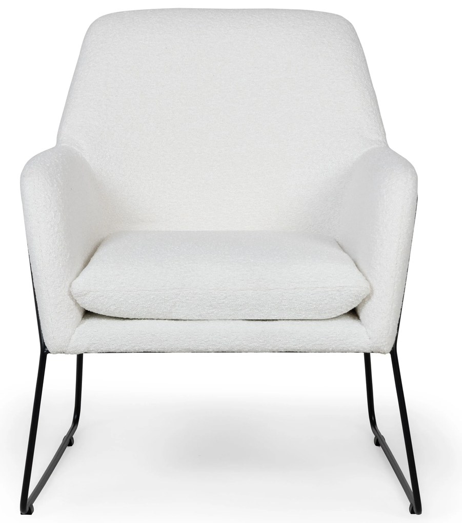 Biały designerski fotel MILAN