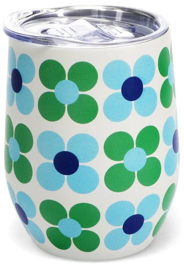 Kubek podróżny 350 ml Blue and green Daisy – Rex London
