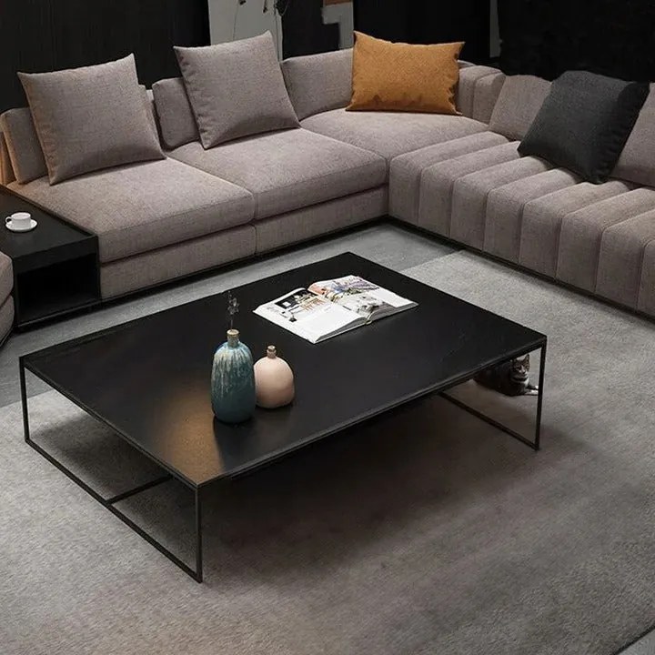 Ława stolik kawowy nowoczesny prostokątny 120 cm czarny industrialny loft