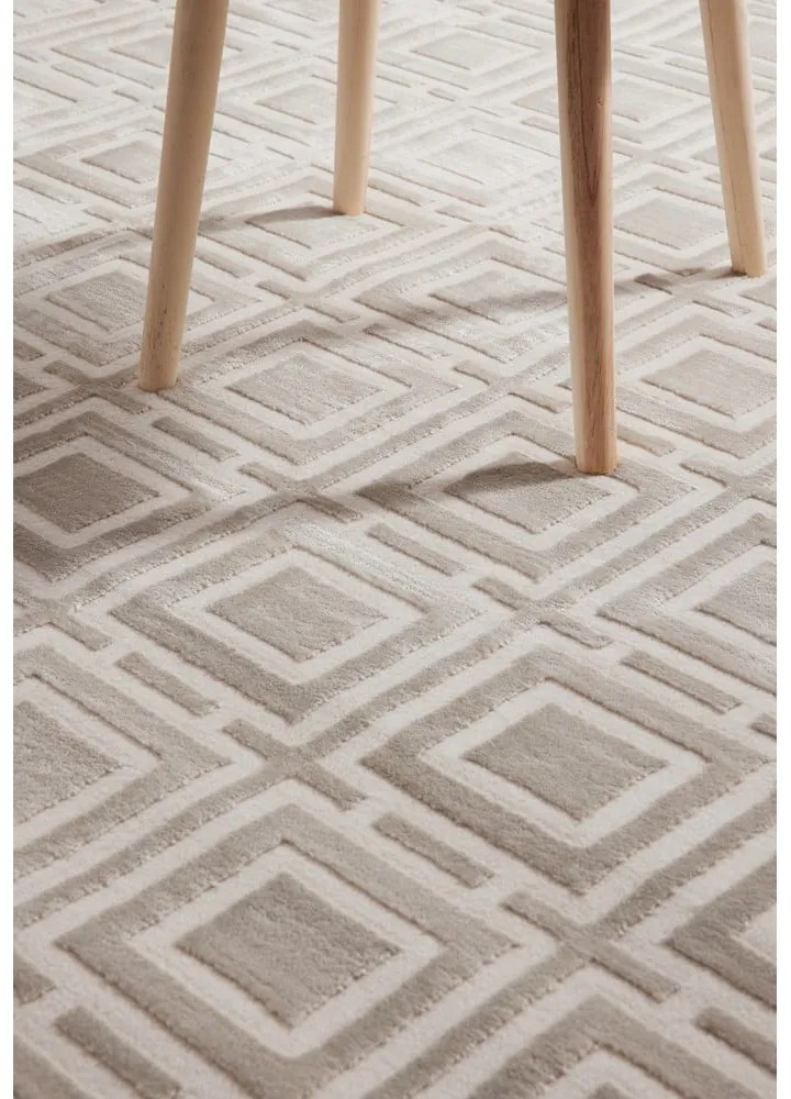 Kremowy dywan 160x235 cm Perles Howlite – Elle Decoration