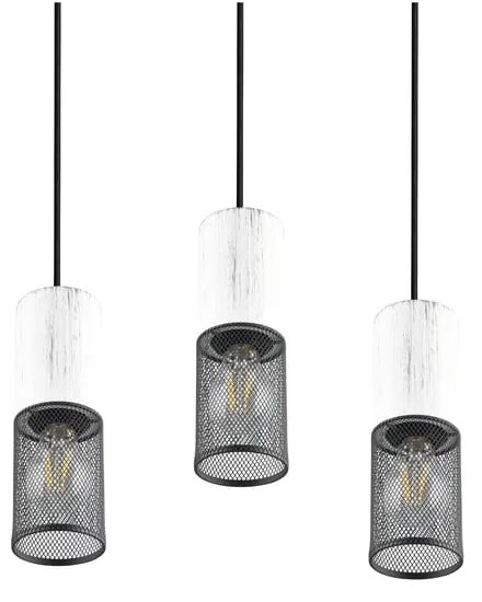 Czarno-biała lampa wisząca ø 28 cm Tosh – Trio