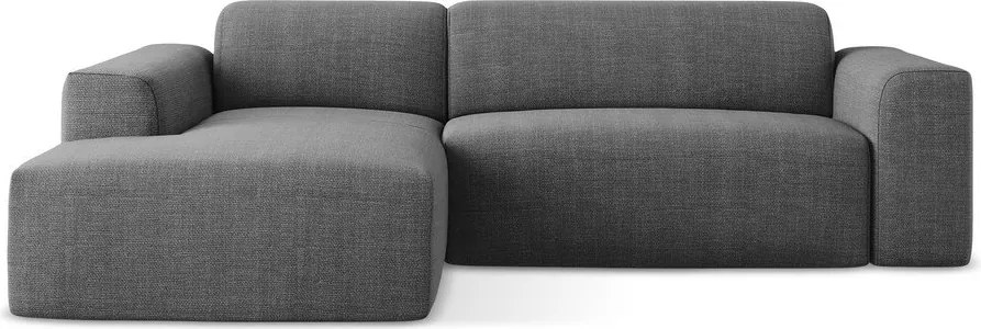 Szary narożnik (lewostronny/z szezlongiem) Keli – Makamii