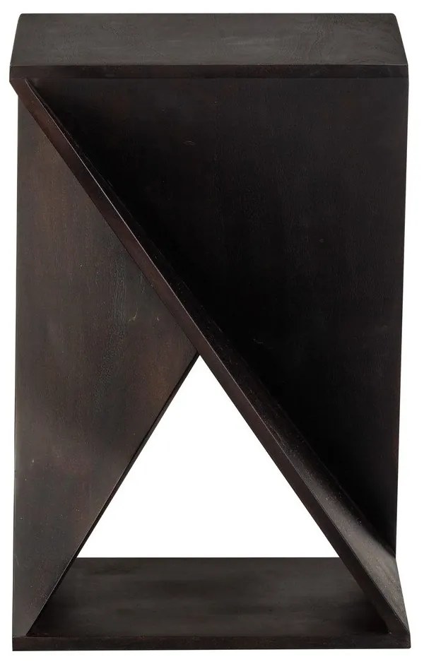 Stolik z litego drewna akacjowego 41x41 cm Ikem – WOOOD