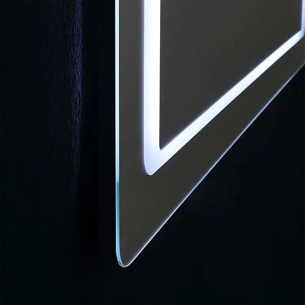 Lustro z ramą LED "Portland" prostokątne odwracalne cm 100x70h