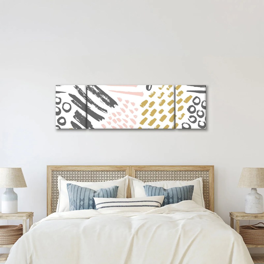 Obraz - Uderzenia abstrakcyjne (170x50 cm)